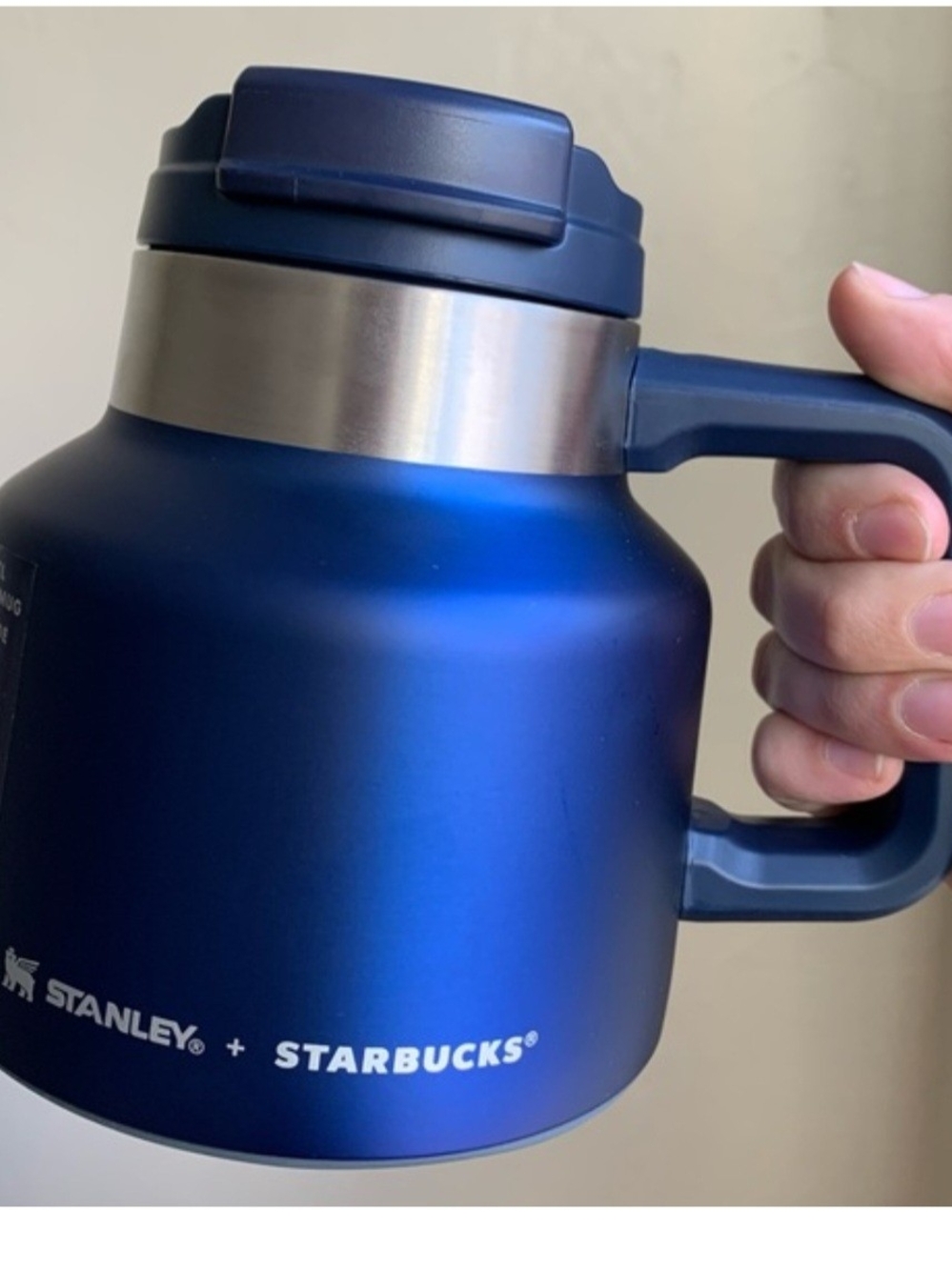 Starbucks Stanley 20 OzMatte Navy Blue Insulated Coffee Mug with Handle